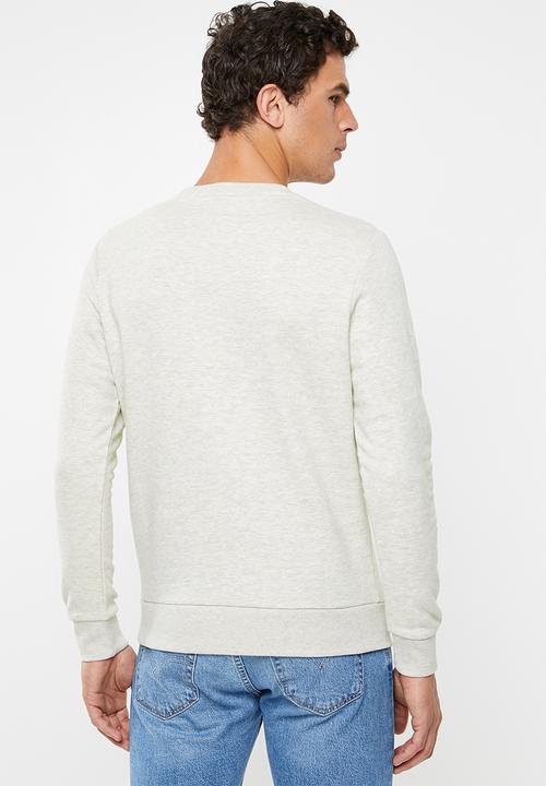 Jack & Jones - Logo 2 crew neck sweat - white 