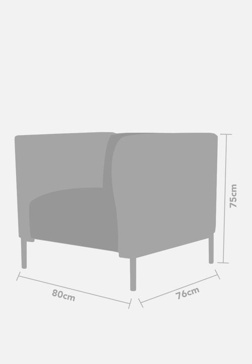 Sixth Floor - Aiden single seater - grey