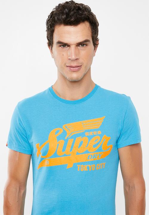 Superdry. - Heritage classic tee - blue