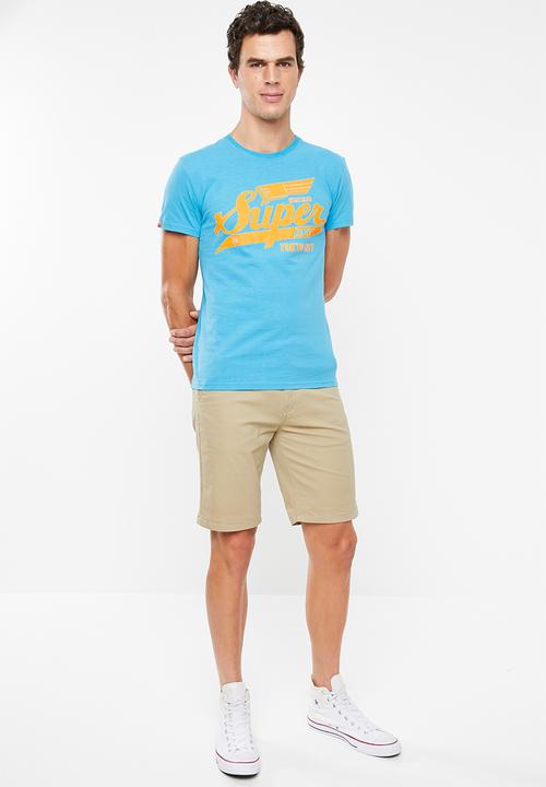 Superdry. - Heritage classic tee - blue