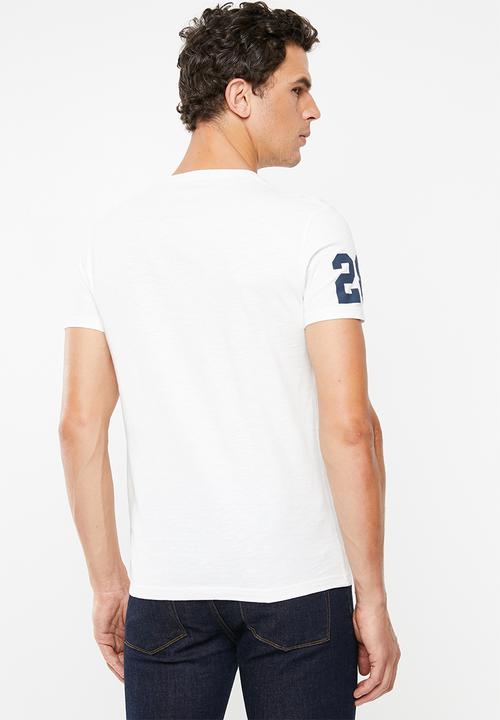 Superdry. - Shirt shop duo mid tee - white