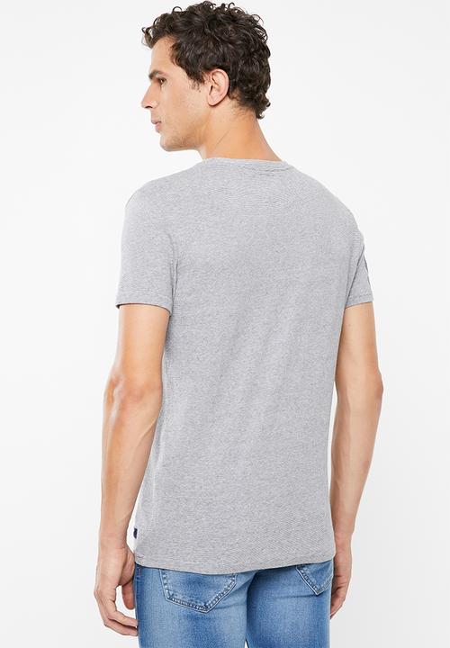 Superdry. - Premium goods tri tee - grey