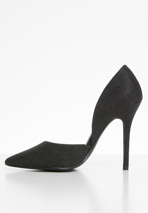 SISSY BOY - Akita cut away stiletto court - black