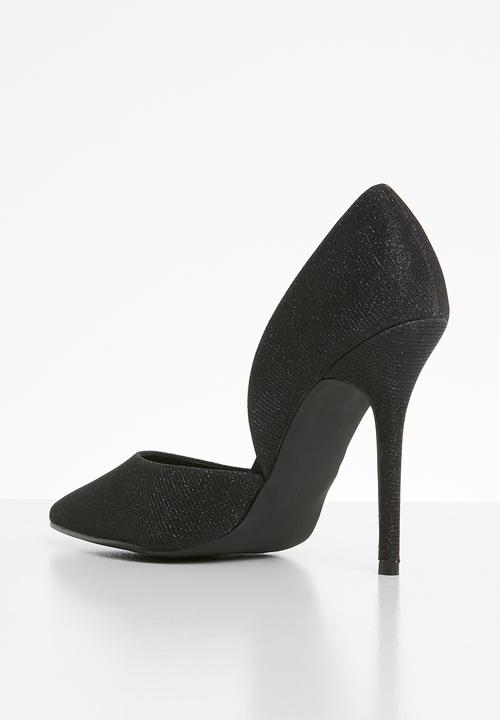 SISSY BOY - Akita cut away stiletto court - black