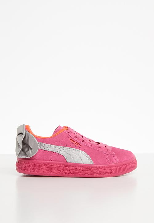 PUMA - Girls suede bow ac ps - pink