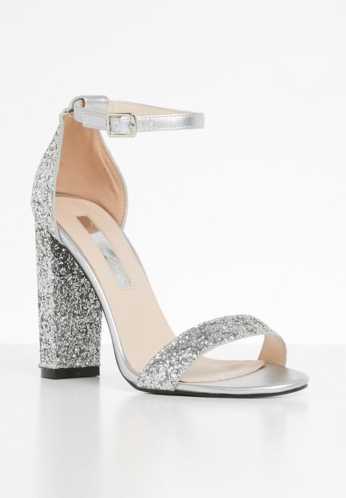 SISSY BOY - Crank it up glitter heel - silver
