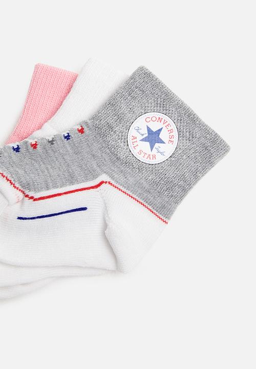 Converse - Infant striated qtr 3pk - multi