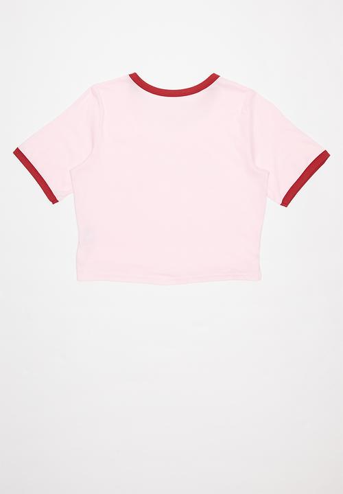 Levi’s® - Graphic cropped ringer tee - pink 