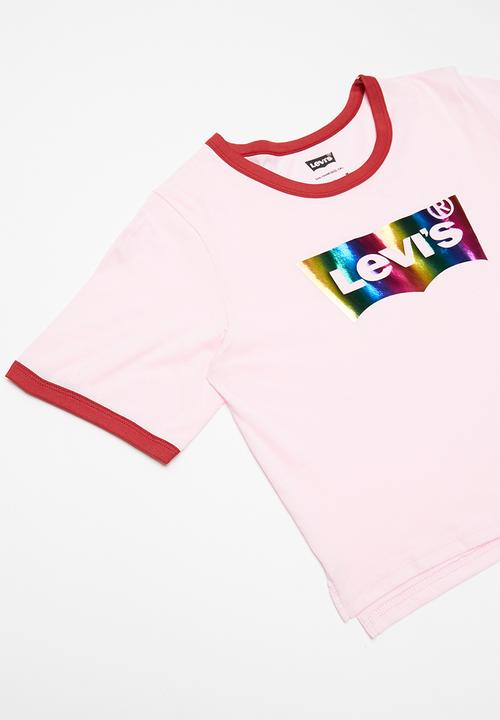 Levi’s® - Graphic cropped ringer tee - pink 