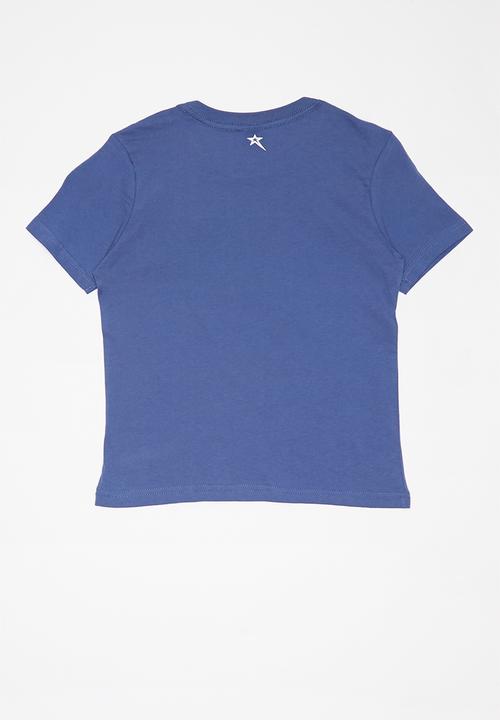 SOVIET - Boys logo tee - blue