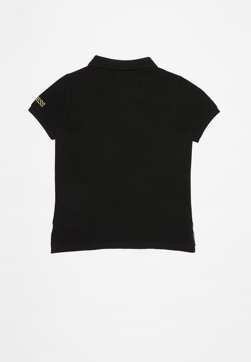 GUESS - Guess kids short sleeve core polo - black