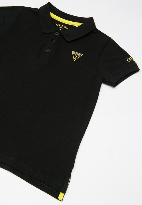 GUESS - Guess kids short sleeve core polo - black