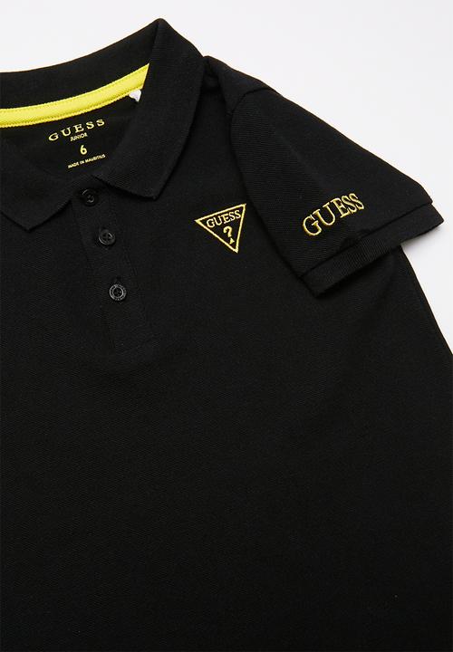 GUESS - Guess kids short sleeve core polo - black