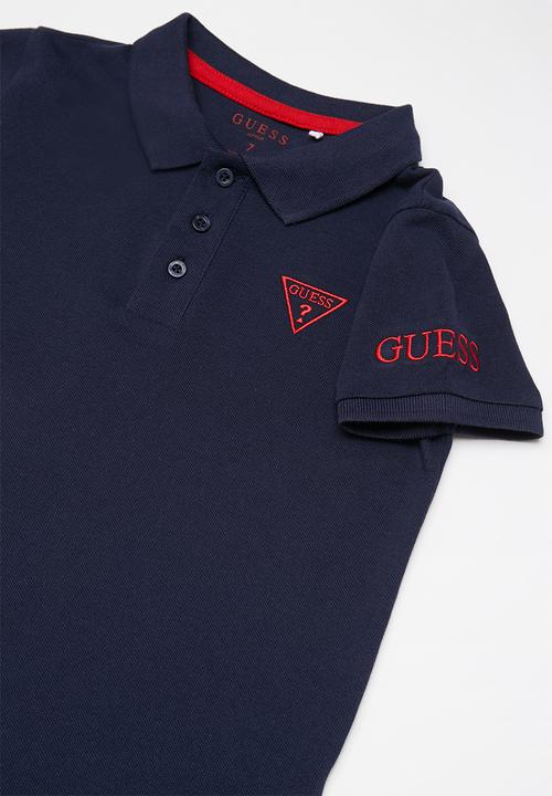 GUESS - Teen short sleeve Guess core polo - navy