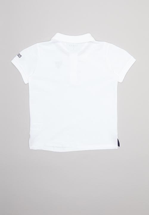 GUESS - Short sleeve Guess core polo - white
