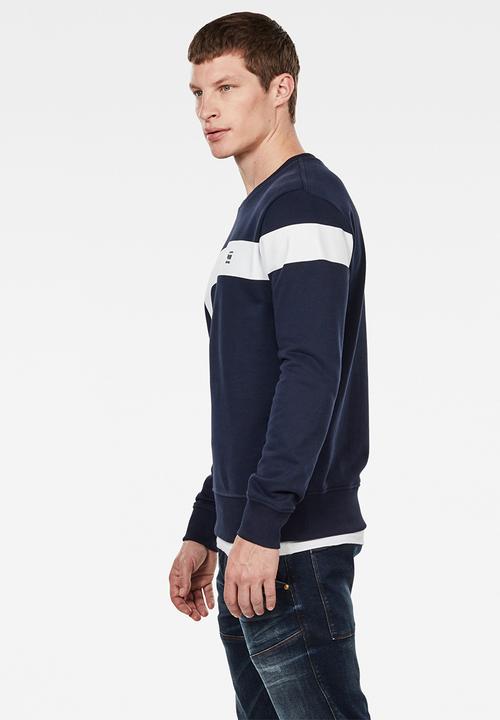 G-STAR - Graphic 13 long sleeve sweatshirt - navy