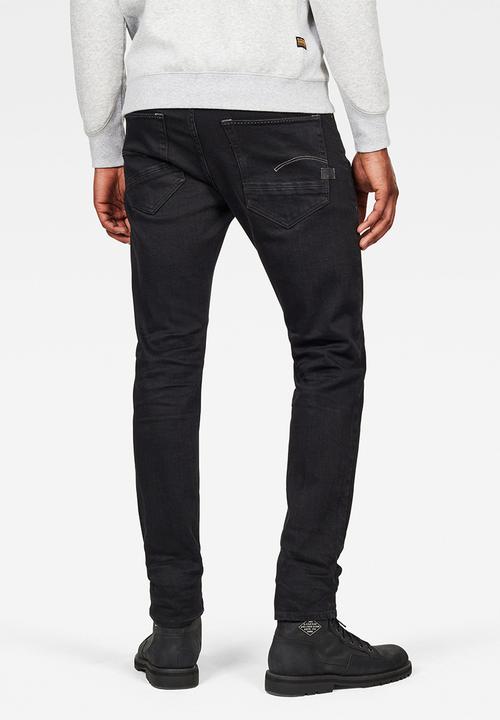 G-STAR - D-staq pop 5 pocket slim  jeans - black