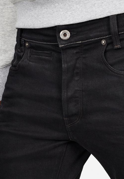 G-STAR - D-staq pop 5 pocket slim  jeans - black