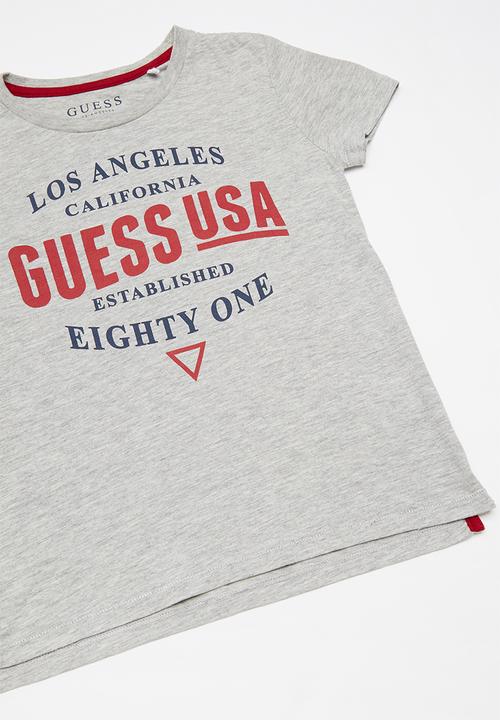 GUESS - Teens short guess est tee - grey