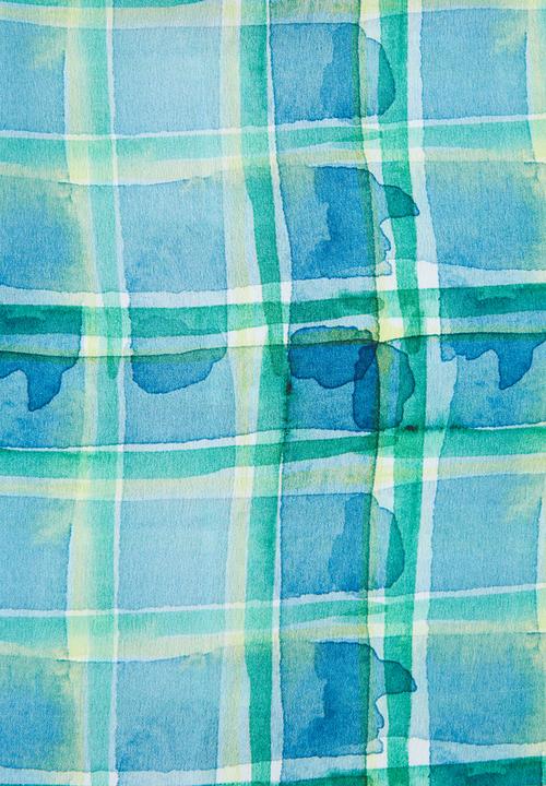 Superbalist - Wrap playsuit - green & blue