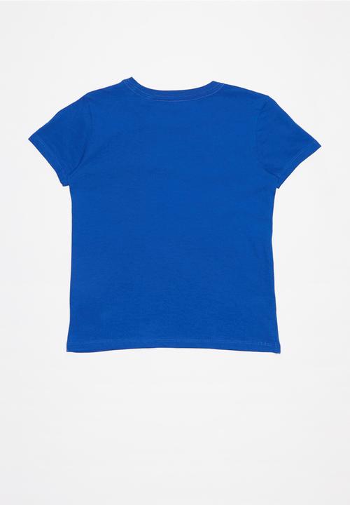 GUESS - Teens short sleeve Guess triangle tee - blue
