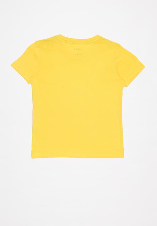 GUESS - Teens short sleeve Guess triangle tee - yellow
