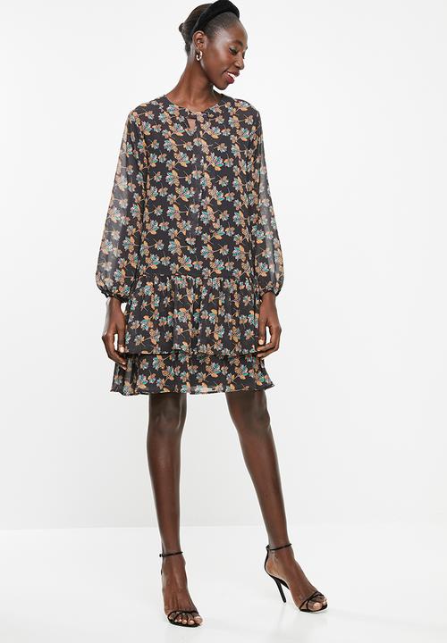 Superbalist - Dropped waist kitty bow dress - multi