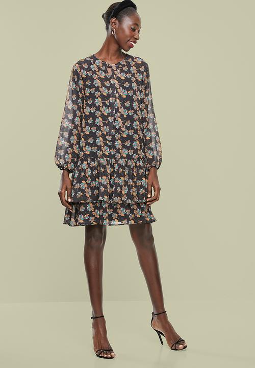 Superbalist - Dropped waist kitty bow dress - multi