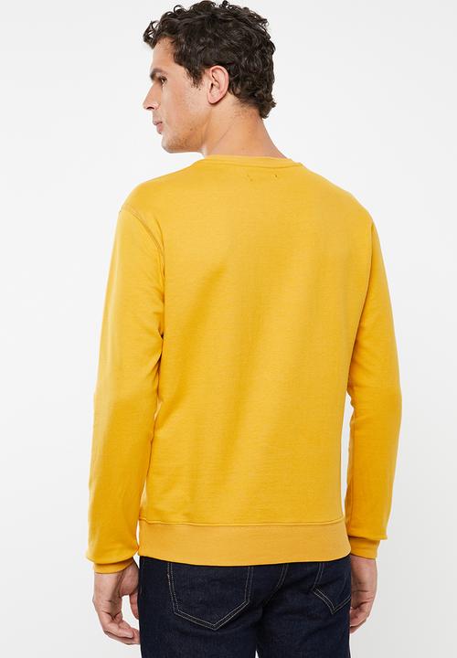 Superbalist - Basic crew neck pullover sweater - yellow
