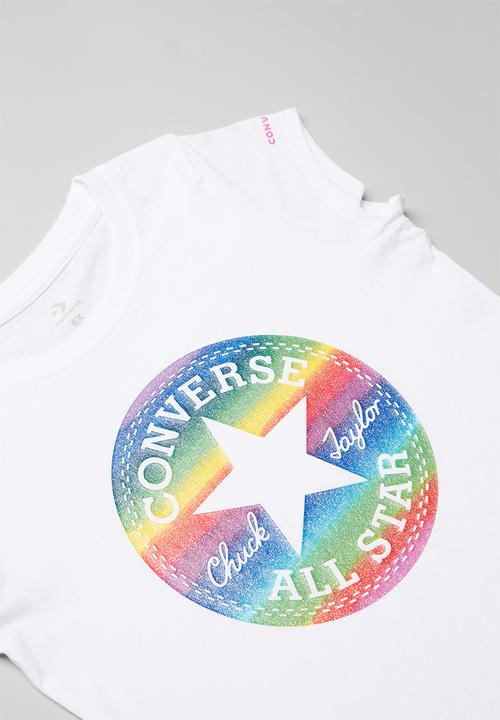 Converse - Converse girls foil tee - white