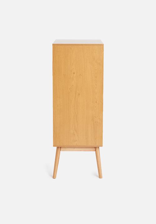Sixth Floor - Bow 5 drawer wardrobe storage - natural