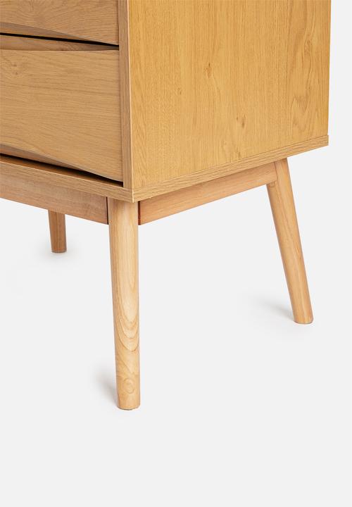 Sixth Floor - Bow 5 drawer wardrobe storage - natural