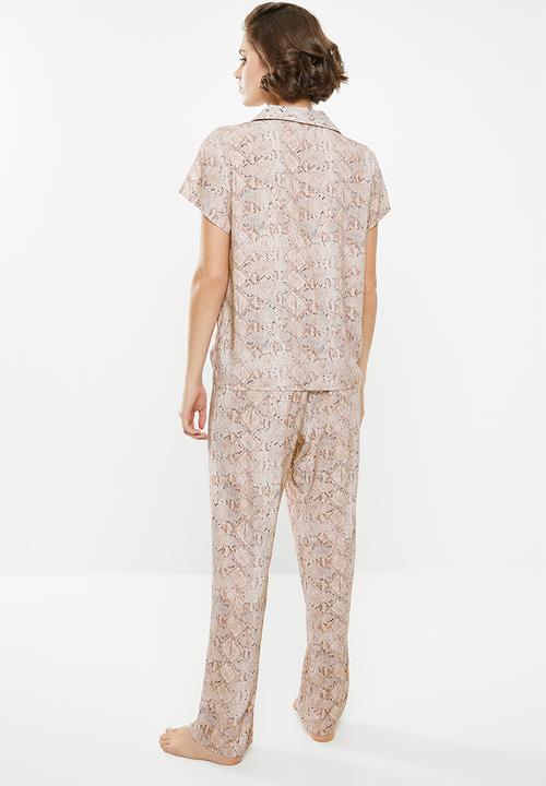 Superbalist - Sleep tee & culottes set - neutral