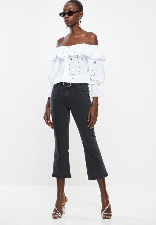 Superbalist - Off the shoulder anglaise blouse - white