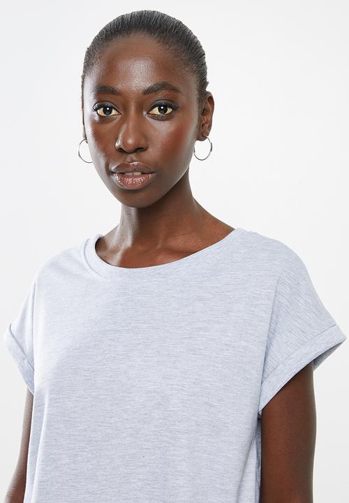 Superbalist - Boxy grown on sleeve tee - grey 