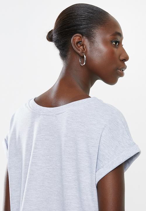 Superbalist - Boxy grown on sleeve tee - grey 