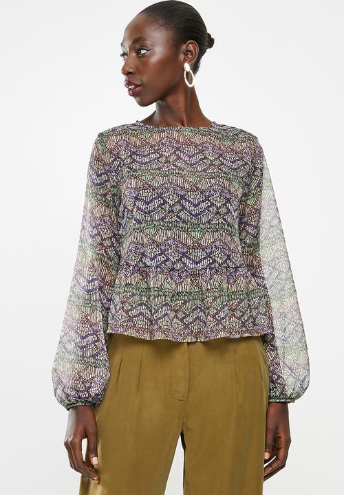 Superbalist - Sheer gypsy blouse - multi 