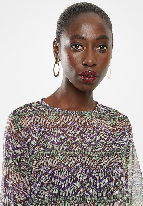 Superbalist - Sheer gypsy blouse - multi 