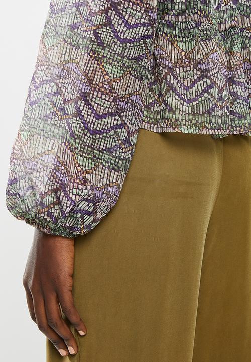 Superbalist - Sheer gypsy blouse - multi 