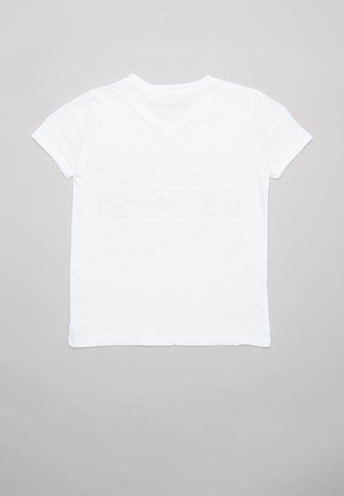 GUESS - Teens short sleeve Guess 3 step tee - white