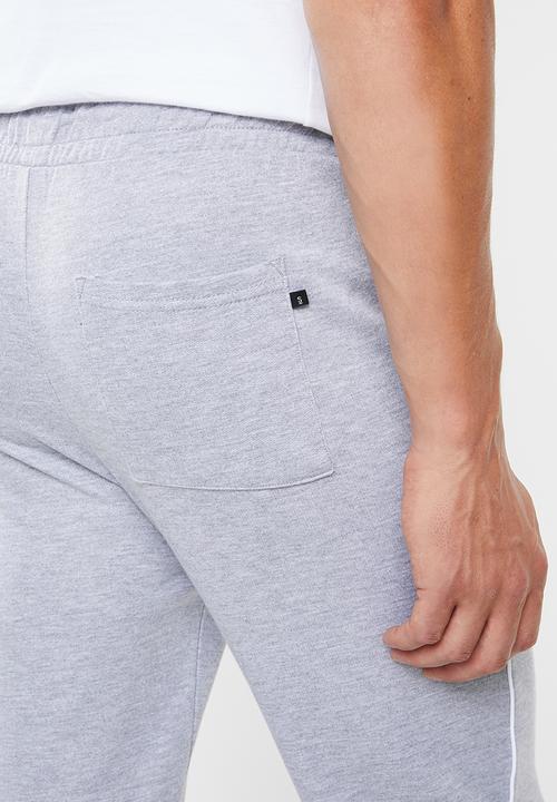 Superbalist - Tapered pintuck, piping sweatpants - grey