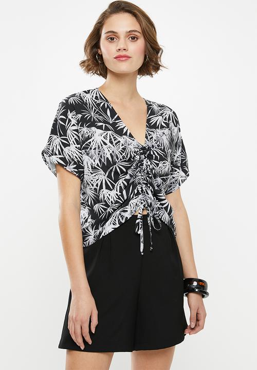 Superbalist - Drawcord shell - black & grey 