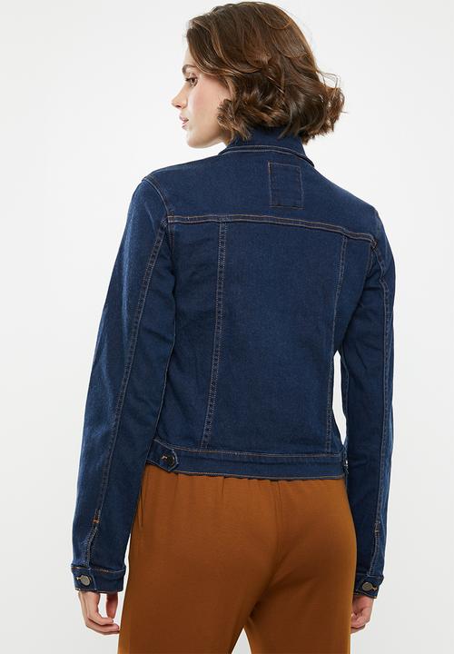 Superbalist - Fitted denim jacket - navy