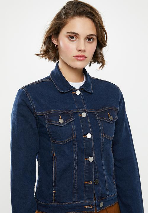 Superbalist - Fitted denim jacket - navy
