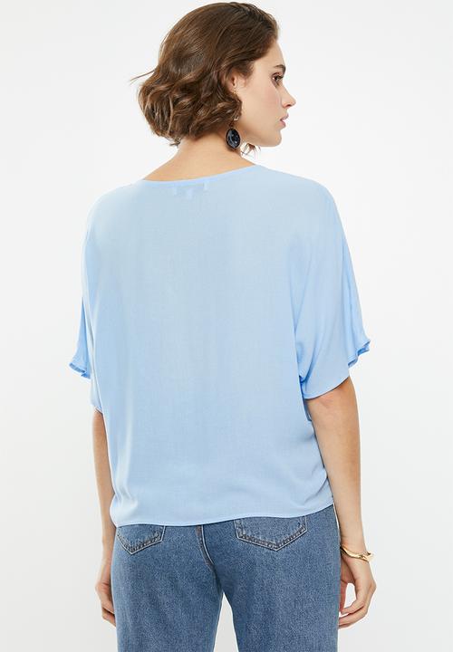 Superbalist - Drawcord shell blouse - blue