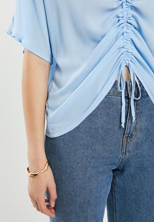 Superbalist - Drawcord shell blouse - blue