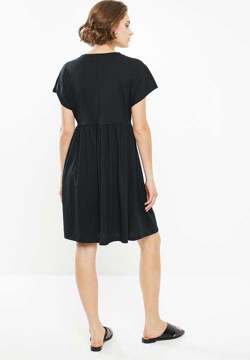 Superbalist - Knit babydoll dress - black
