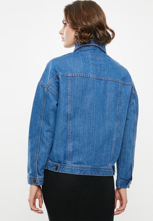 Superbalist - Tia oversize denim jacket - blue