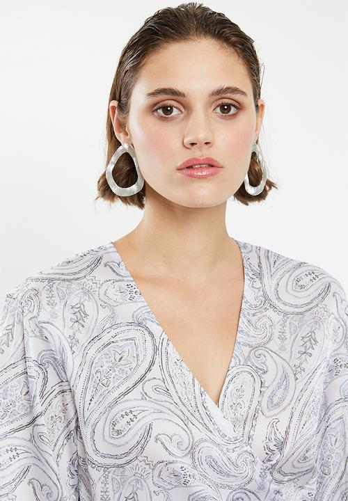Superbalist - Printed wrap blouse - multi 