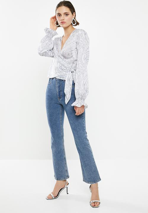Superbalist - Printed wrap blouse - multi 